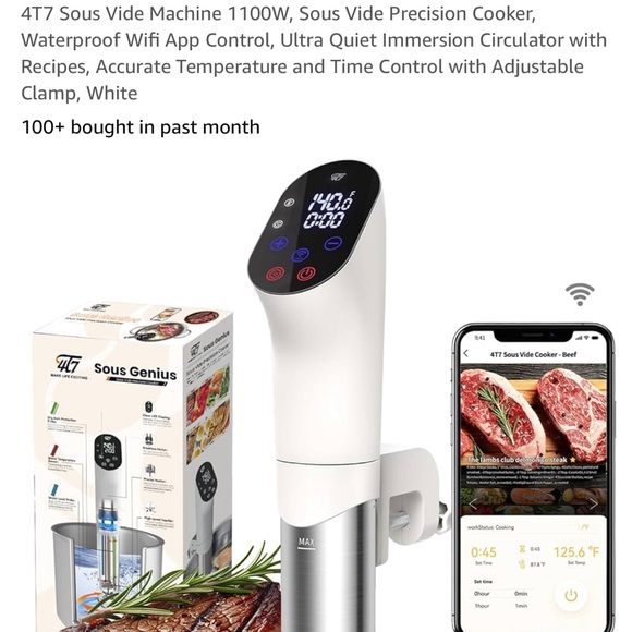 BRAND NEW sous vide and container to cook in